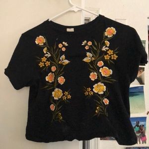 Black crop top